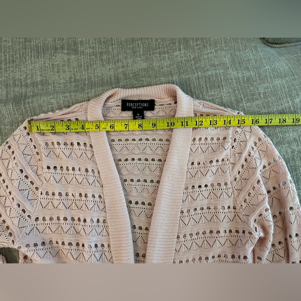 Open-Front Knit Sweater - Picture 4 of 8